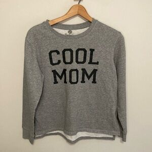 Cool Mom Gray Crewneck sweatshirt, size small, positivitees